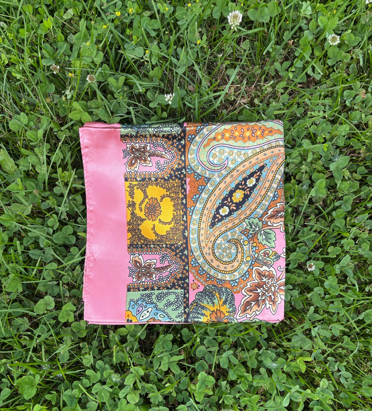 Pink Printed Headwrap/ Scarf