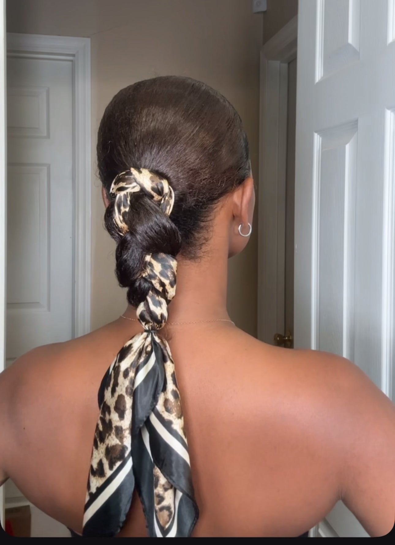 Mini Cheetah Print Scarf