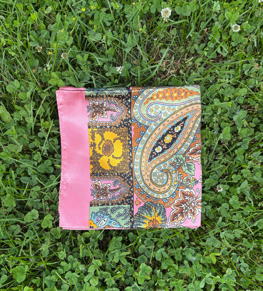 Pink Printed Headwrap/ Scarf