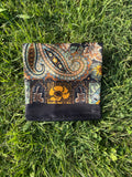 Black Printed Headwrap/ Scarf