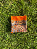 Orange Printed Headwrap