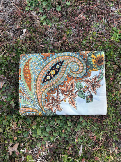 Beige Printed Headwrap