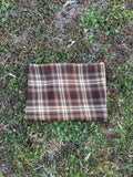 Brown Plaid Headwrap