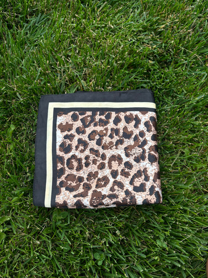 Cheetah Printed Scarf/ HeadWrap