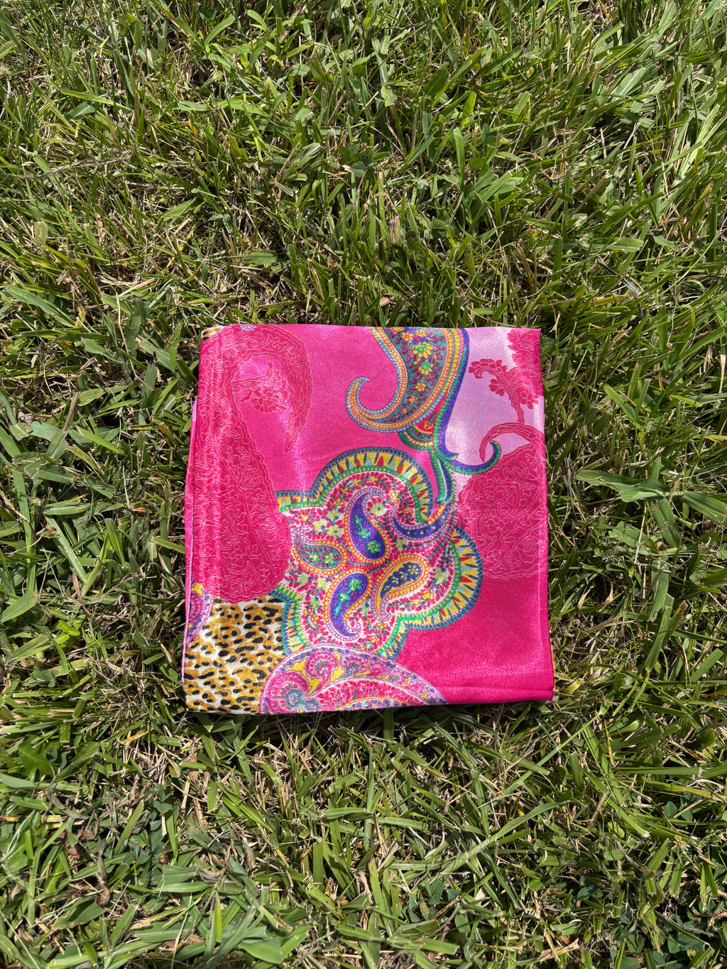 Pink peekaboo cheetah Print Headwrap