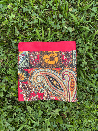 Red Printed Headwrap