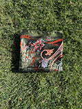 Olive Green & Orange Paisley Print HEADWRAP