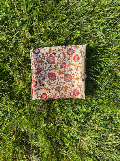Rustic Orange Printed Headwrap